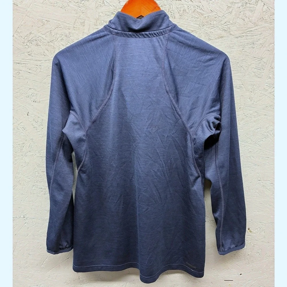 Adidas Quarter Zip Pullover Shirt Mens L Navy Blue Activewear Golf Athleisure